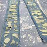 Blue Heavy Repair Denim
